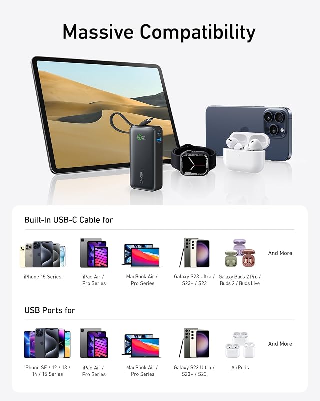Comparison chart example: device compatibility grid