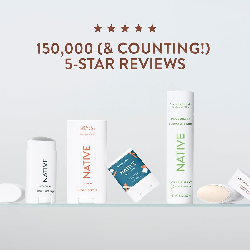 Social proof example: 150,000 five-star reviews claim with product line